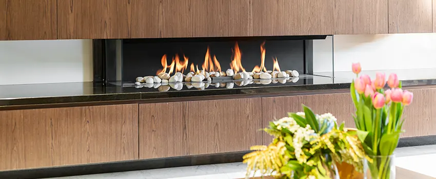 Double-height Fireplace Design Refurbishment in Naples, Florida